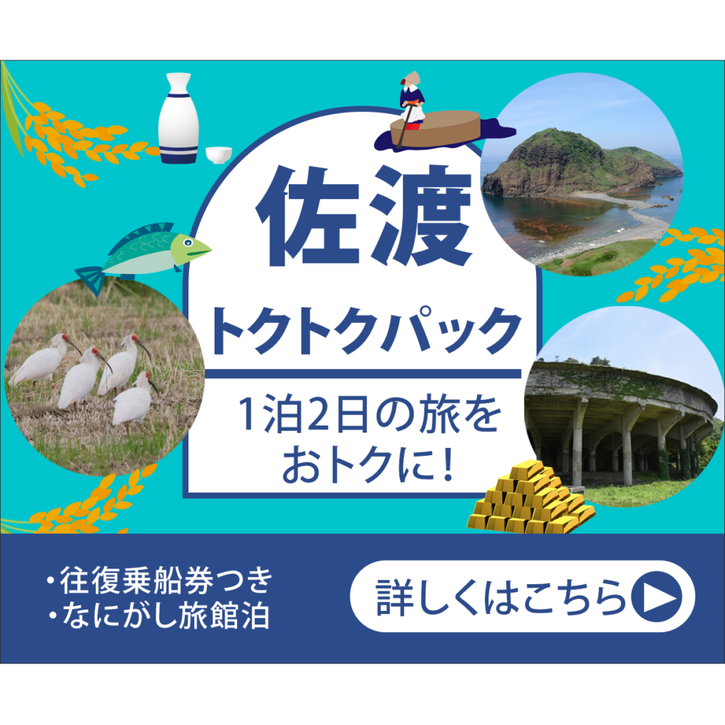 制作例：佐渡旅行パックバナー